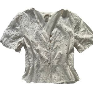 Cute white shirt size M